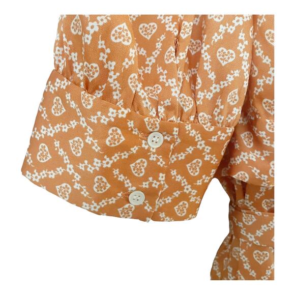 Sandro Printed Satin Twill Floral Midi Wrap Dress Size Medium - Picture 9 of 9